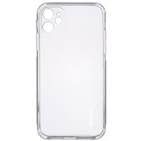 TPU чехол GETMAN Clear 1,0 mm для Apple iPhone 11 (6.1'') Белый (15660)