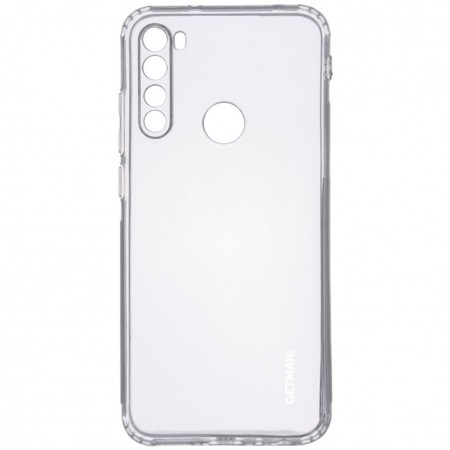 TPU чехол GETMAN Clear 1,0 mm для Xiaomi Redmi Note 8T Прозрачный (12835)