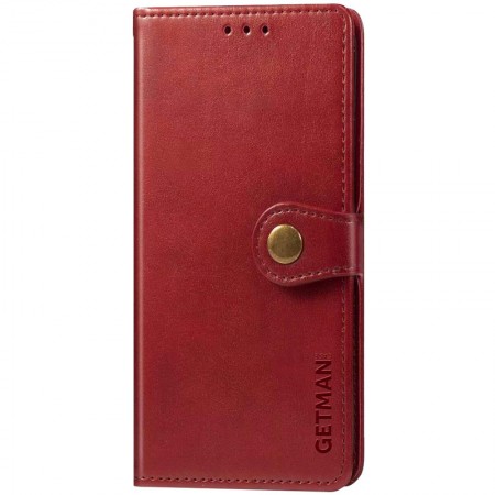 Кожаный чехол книжка GETMAN Gallant (PU) для Xiaomi Redmi 9 Червоний (6702)