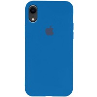 Чехол Silicone Case Slim Full Protective для Apple iPhone XR (6.1'') Синий (21482)