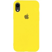 Чехол Silicone Case Slim Full Protective для Apple iPhone XR (6.1'') Желтый (6743)