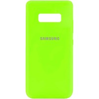 Чехол Silicone Cover My Color Full Protective (A) для Samsung Galaxy S10e Салатовий (15692)