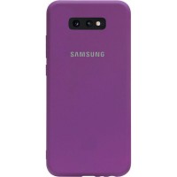 Чехол Silicone Cover My Color Full Protective (A) для Samsung Galaxy S10e Фіолетовий (15689)
