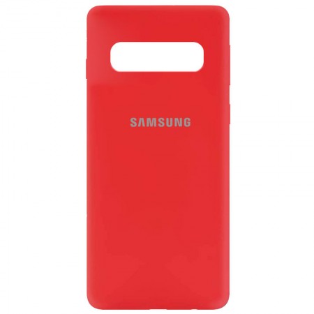 Чехол Silicone Cover My Color Full Protective (A) для Samsung Galaxy S10 Червоний (15684)