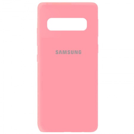 Чехол Silicone Cover My Color Full Protective (A) для Samsung Galaxy S10 Рожевий (12553)