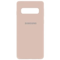 Чехол Silicone Cover My Color Full Protective (A) для Samsung Galaxy S10 Рожевий (15683)
