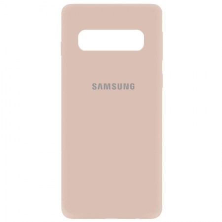 Чехол Silicone Cover My Color Full Protective (A) для Samsung Galaxy S10 Рожевий (15683)