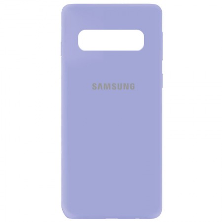 Чехол Silicone Cover My Color Full Protective (A) для Samsung Galaxy S10 Сиреневый (15680)