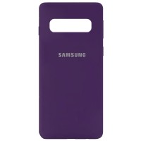 Чехол Silicone Cover My Color Full Protective (A) для Samsung Galaxy S10 Фіолетовий (15679)