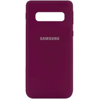 Чехол Silicone Cover My Color Full Protective (A) для Samsung Galaxy S10 Червоний (15687)