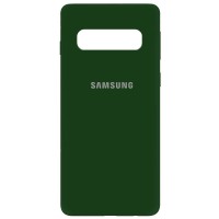 Чехол Silicone Cover My Color Full Protective (A) для Samsung Galaxy S10 Зелений (15685)