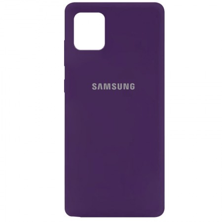 Чехол Silicone Cover My Color Full Protective (A) для Samsung Galaxy Note 10 Lite (A81) Фіолетовий (21616)