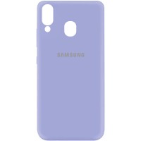 Чехол Silicone Cover My Color Full Protective (A) для Samsung Galaxy A40 (A405F) Сиреневый (15722)