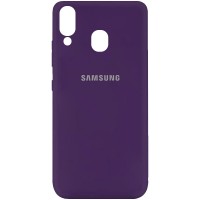 Чехол Silicone Cover My Color Full Protective (A) для Samsung Galaxy A40 (A405F) Фиолетовый (15723)