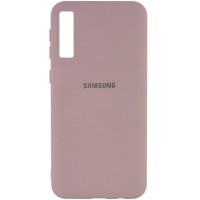 Чехол Silicone Cover My Color Full Protective (A) для Samsung A750 Galaxy A7 (2018) Розовый (15741)