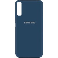 Чехол Silicone Cover My Color Full Protective (A) для Samsung A750 Galaxy A7 (2018) Синій (15739)