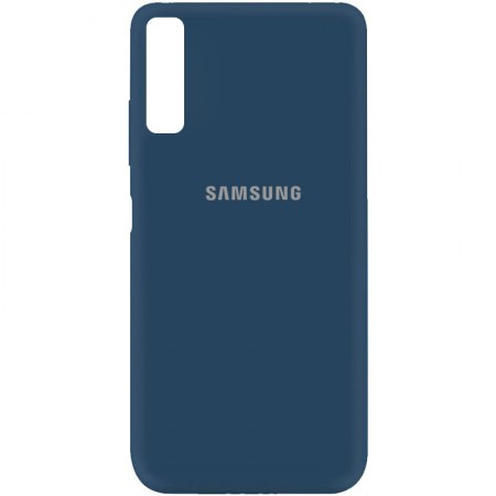 Чехол Silicone Cover My Color Full Protective (A) для Samsung A750 Galaxy A7 (2018) Синий (15739)