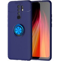 TPU чехол Deen ColorRing под магнитный держатель (opp) для Xiaomi Redmi 9 Синій (6825)