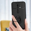 TPU чехол Deen ColorRing под магнитный держатель (opp) для Xiaomi Redmi 9 Черный (6827)