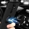 TPU чехол Deen ColorRing под магнитный держатель (opp) для Xiaomi Redmi 9 Черный (6827)