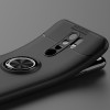 TPU чехол Deen ColorRing под магнитный держатель (opp) для Xiaomi Redmi 9 Черный (6827)