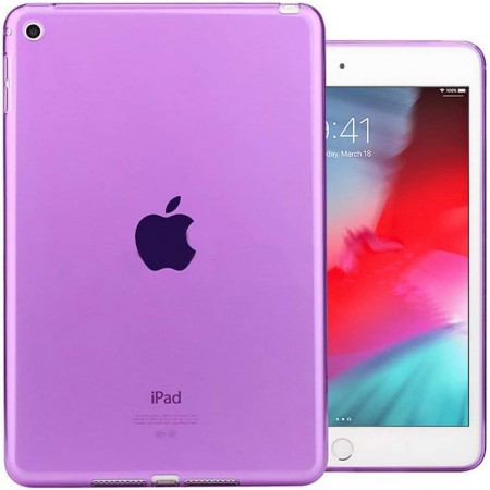 TPU чехол Epic Color Transparent для Apple iPad 10.2'' (2019) / Apple iPad 10.2'' (2020) Фиолетовый (6838)