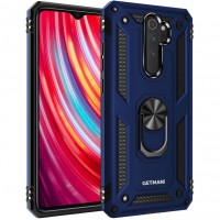 Ударопрочный чехол GETMAN Serge Ring for Magnet для Xiaomi Redmi 9 Синій (6878)