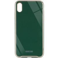 TPU+Glass чехол Venezia для Apple iPhone X / XS (5.8'') Зелений (6882)