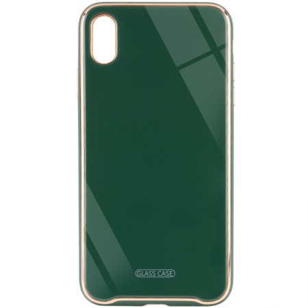 TPU+Glass чехол Venezia для Apple iPhone X / XS (5.8'') Зелёный (6882)