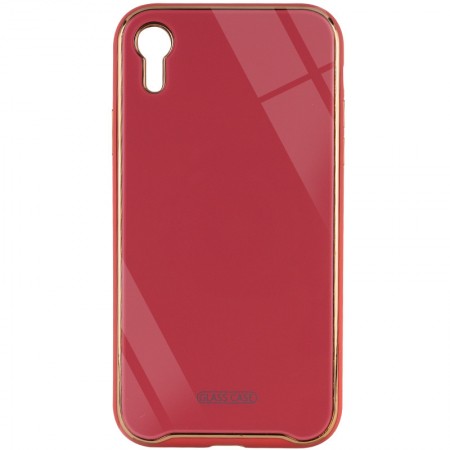 TPU+Glass чехол Venezia для Apple iPhone XR (6.1'') Красный (6899)
