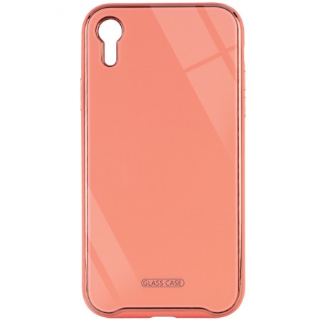 TPU+Glass чехол Venezia для Apple iPhone XR (6.1'') Рожевий (6900)