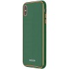 TPU+Glass чехол Venezia для Apple iPhone XS Max (6.5'') Зелёный (6901)