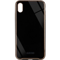 TPU+Glass чехол Venezia для Apple iPhone XS Max (6.5'') Чорний (6906)