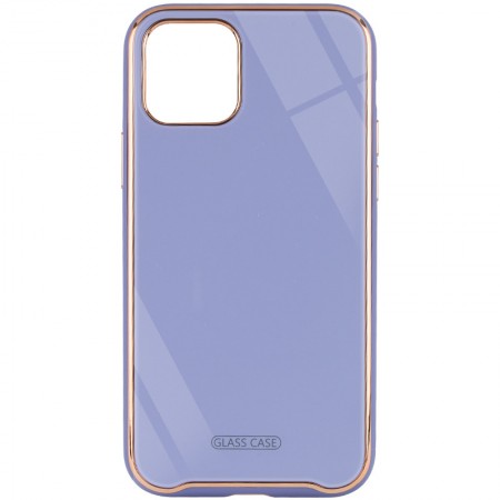 TPU+Glass чехол Venezia для Apple iPhone 11 Pro (5.8'') Бузковий (6888)