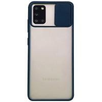 Чехол Camshield mate TPU со шторкой для камеры для Samsung Galaxy A31 Синій (6922)