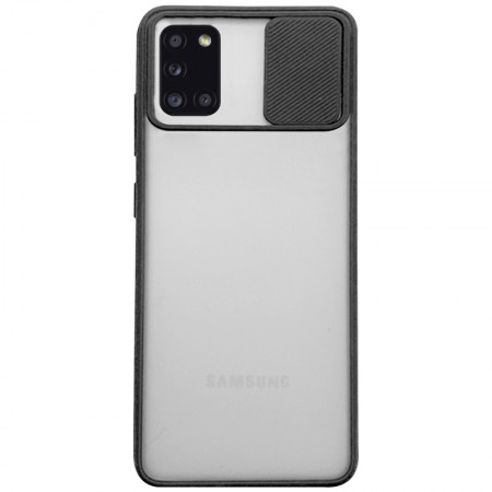 Чехол Camshield mate TPU со шторкой для камеры для Samsung Galaxy A31 Черный (6923)