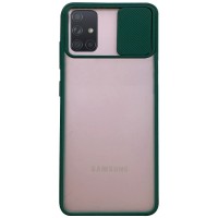 Чехол Camshield mate TPU со шторкой для камеры для Samsung Galaxy A51 Зелений (6929)