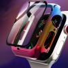 PC+Glass чехол Rainbow для Apple Watch 38mm З малюнком (6945)