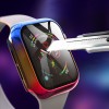 PC+Glass чехол Rainbow для Apple Watch 38mm З малюнком (6945)