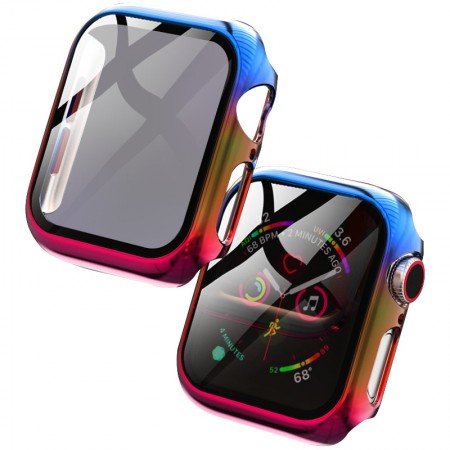 PC+Glass чехол Rainbow для Apple Watch 42mm З малюнком (6947)