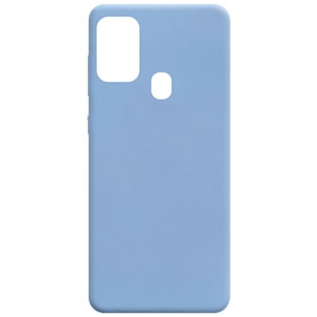 Силиконовый чехол Candy для Samsung Galaxy A21s Блакитний (6976)