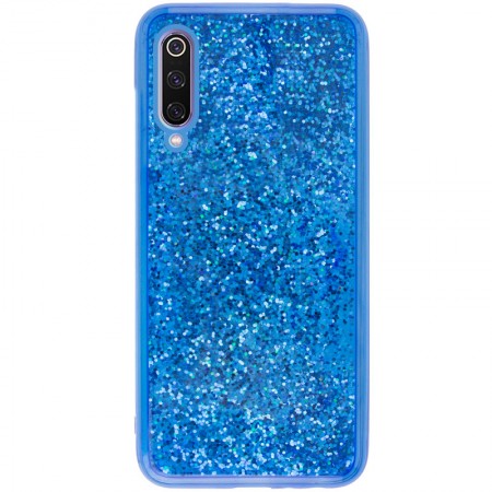 TPU+PC чехол Sparkle (glitter) для Xiaomi Mi 9 Синий (7058)