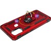 Ударопрочный чехол Serge Ring магнитный держатель для Samsung Galaxy M30s / M21 / M31 Красный (7070)