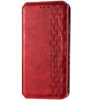 Кожаный чехол книжка GETMAN Cubic (PU) для Xiaomi Mi 10 Lite Красный (7144)