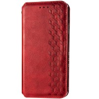 Кожаный чехол книжка GETMAN Cubic (PU) для Xiaomi Redmi Note 9s / Note 9 Pro / Note 9 Pro Max Красный (7149)