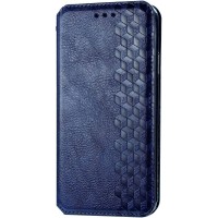 Кожаный чехол книжка GETMAN Cubic (PU) для Samsung Galaxy A21s Синій (7141)