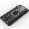 Ударопрочный чехол Combo Ring for Magnet для Xiaomi Redmi 9 Черный (7152)