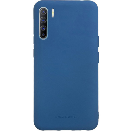TPU чехол Molan Cano Smooth для Oppo Reno 3 Синий (7191)