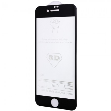 Защитное стекло 5D Hard (full glue) (тех.пак) для Apple iPhone 6/6s (4.7'') Чорний (16767)