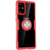 TPU+PC чехол Deen CrystalRing for Magnet (opp) для Samsung Galaxy S20 Красный (12025)